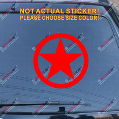 Army Star WW2 Off Road 4x4 Decal Sticker Car Vinyl roundel fit for Ford Jeep