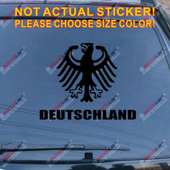 Deutschland Germany German Bundesadler Eagle Car Trunk Military Decal Sticker