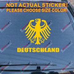Deutschland Germany German Bundesadler Eagle Car Trunk Military Decal Sticker