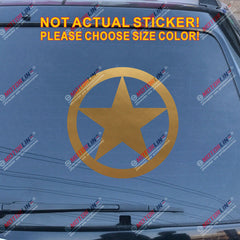 Army Star WW2 Off Road 4x4 Decal Sticker Car Vinyl roundel fit for Ford Jeep