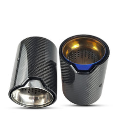 1 PCS Carbon Fiber Exhaust Tip for BMW Series Muffler Pipe Modification Car Accessories stainless Tail Tips Decoration