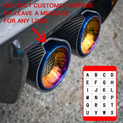 1 PCS Carbon Fiber Exhaust Tip for BMW Series Muffler Pipe Modification Car Accessories stainless Tail Tips Decoration