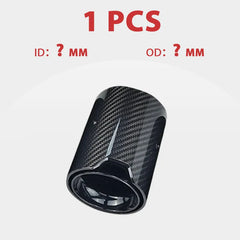 1 PCS Carbon Fiber Exhaust Tip for BMW Series Muffler Pipe Modification Car Accessories stainless Tail Tips Decoration