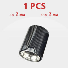 1 PCS Carbon Fiber Exhaust Tip for BMW Series Muffler Pipe Modification Car Accessories stainless Tail Tips Decoration