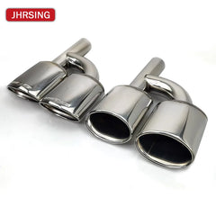 1 Pair Exhaust Tip For Mercedes Benz Class C C63 C65 W204 Muffler 304 Stainless Steel Tailpipe