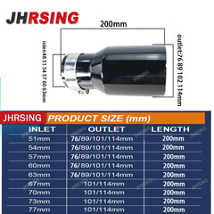 1 Pc Car Stainless Steel Universal Exhaust System Muffler Tip End pipe Car Exhaust Tip