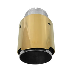 1 Pc Gold Plate Stainless Exhaust Pipe for Car Accessories Modify Universal Muffler Pipe Tail Tip
