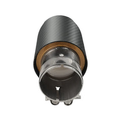 1 Pc Universal Car Carbon Fiber Exhaust Pipe for Car Accessories Muffler Modificate Gold Tail Tip