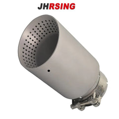 1 Pcs 304 Matte Stainless Steel Car Muffler Tip Exhaust Tip System Pipe Universal  60mm 63mm For Golf GTI Nozzle