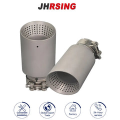 1 Pcs 304 Matte Stainless Steel Car Muffler Tip Exhaust Tip System Pipe Universal  60mm 63mm For Golf GTI Nozzle