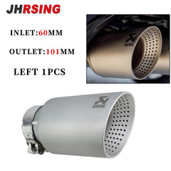 1 Pcs 304 Matte Stainless Steel Car Muffler Tip Exhaust Tip System Pipe Universal 89/101/114mm For Golf GTI Nozzle