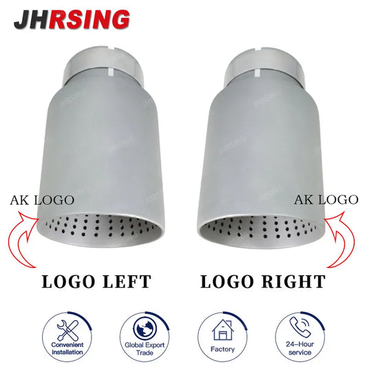 1 Pcs 304 Matte Stainless Steel Car Muffler Tip Exhaust Tip System Pipe Universal 89/101/114mm For Golf GTI Nozzle