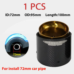 1 Pcs BMW Carbon Fiber Exhaust Tip Gold Fit for Mini Cooper Exhaust Tip R55 R56 R57 R58 R59 R60 R61 F54 F55 F56 F57 F60