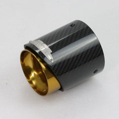 1 Pcs BMW Carbon Fiber Exhaust Tip Gold Fit for Mini Cooper Exhaust Tip R55 R56 R57 R58 R59 R60 R61 F54 F55 F56 F57 F60