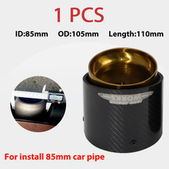 1 Pcs BMW Carbon Fiber Exhaust Tip Gold Fit for Mini Cooper Exhaust Tip R55 R56 R57 R58 R59 R60 R61 F54 F55 F56 F57 F60