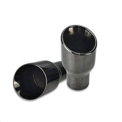 1 Pcs Exhaust Tip Chrome Black Stainless steel for Car Decoration stainless Muffler Tail Tips Modify