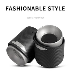 1 Pcs High Quality Carbon Fiber Matte Silver Decorate Pipe Tip for Car Mini Cooper F54 F55 F56 F57 F60 R55 R56 R57 R58 Cooper S
