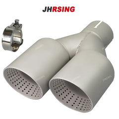 1 Pcs Matte Stainless Steel Car Muffler Tip Exhaust Tip System Pipe Universal Exhaust Tip 57MM 60MM 63mm GTI MK7 Golf7 Nozzle