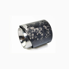 1 Pcs New Style Chrom Black Forged Carbon Fiber Exhaust Tip Pipe for Mini Cooper  F54 F55 F56 F57 F60 R55 R56 R57 R58 Cooper S