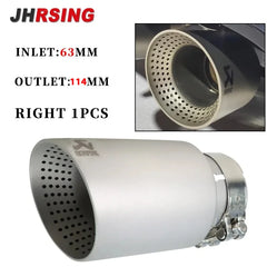 1 Pcs Upgrade 304 Matte Stainless Steel Exhaust Tip Universal Car Decoration Muffler Tip System Pipe Modify  For Golf GTI Nozzle