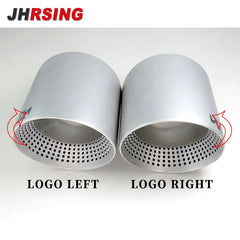 1 Pcs outlet：114mm 304 Matte Stainless Steel Car Muffler Tip Exhaust Tip System Pipe Universal  For Golf GTI Nozzle