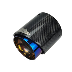 1 Piece Blue Burnt and Carbon Fiber Muffler Pipe Fit for Mini Cooper Exhaust Tip R55 R56 R57 R58 R59 R60 R61 F54 F55 F56F57F60