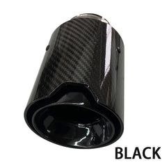 1 Piece Carbon Fiber Exhaust Tip 304 Stainless Steel Muffler For BMW M2 M3 M4 M135i M235i M140i M240i M335i M340i SILVER / BLACK