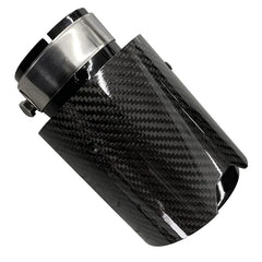 1 Piece Carbon Fiber Exhaust Tip 304 Stainless Steel Muffler For BMW M2 M3 M4 M135i M235i M140i M240i M335i M340i SILVER / BLACK