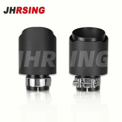 1 Piece Carbon Fiber Exhaust Tip Muffler Pipe Matte Glossy Black 51 60 63 MM Car Automobile Modification Decorate