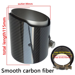 1 Piece Carbon Fiber Exhaust Tips Carbon Fiber for M Performance Exhaust Muffler Pipe for BWM F87 M2 F80 M3 F82 F83 M4