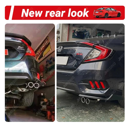 1 Piece Dual Exhaust Tip Carbon Fiber Muffler Pipe Y Shape Tailpipe Automotive Exhaust System