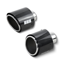 1 Piece Exhaust Tip 127mm Carbon Fiber Universal Modification Muffler Pipe Tailpipe Automotive Exhaust System