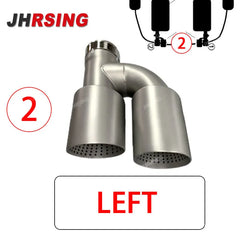 1 Piece Matte Stainless Steel Dual Exhaust Tip Universal Exhaust System Muffler Tip Y Shape Nozzle For Golf R MK7 GTI Exhaust