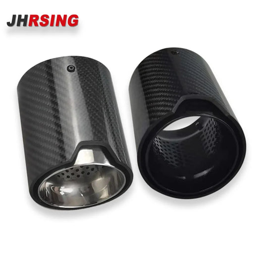 1 Piece Suitable for -BMW- Cars M5/F90 Exhaust Modified Carbon Fiber Tail Throat Muffler Pipe Tips