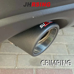 1 Piece for Mazda CX-5 CX-4 CX-3 Mazda Axela Mazda ATENZA Exhaust Pipe Modified Decorative Carbon Fiber Tail Tips Sumsoo