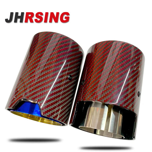 1 Piece red Carbon Fiber Exhaust Tip 304 Stainless Steel Muffler For BMW M2 M3 M4 M135i M235i M140i M240i M335i M340i blue