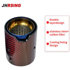 1 Piece red Carbon Fiber Exhaust Tip 304 Stainless Steel Muffler For BMW M2 M3 M4 M135i M235i M140i M240i M335i M340i blue