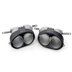 1 Set Exhaust Tips For Audi RS4 RS5 RS6 RS7 Car Accesories Carbon Fiber Tailpipe Muffler Pipe