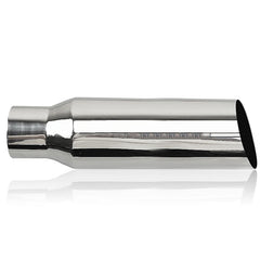 1 pcs 2.75 Inch Black Exhaust Tip,  Exhaust Tailpipe Tip for Truck, 2.75 x 3.5 x 12 Inch Bolt/Clamp on Design