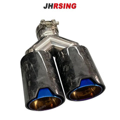 1 pcs Dual Muffler Tips Universal M performance Carbon Fiber Exhaust Tips End Pipes for BMW Series