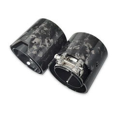 1 pcs Inlet 60mm/63mm/67mm/70mm out 93mm length 90mm  forged  Carbon Fiber Exhaust tips pipe for BMW M2 M3 M4 no logo
