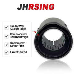 1 pcs Inlet 60mm/63mm/67mm/70mm out 93mm length 90mm  forged  Carbon Fiber Exhaust tips pipe for BMW M2 M3 M4 no logo