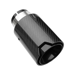 1 pcs automotive  MPerformance Stylle Carbon fiber No Logo Black Exhaust pipe for Universal car modify muffler tail tip