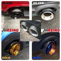 1 pcs gold chrom for mini CooperF54 F55 F56 F57 R60 R61 F60 R55 R56 R57 R58R59 JCW Carbon Fiber Exhaust Tip pipe Car accessories