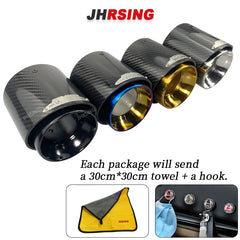1 pcs gold chrom for mini CooperF54 F55 F56 F57 R60 R61 F60 R55 R56 R57 R58R59 JCW Carbon Fiber Exhaust Tip pipe Car accessories