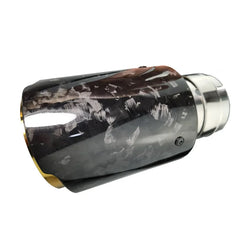 1 piece Forged carbon fiber modified car exhaust pipe for car muffler pipe decoration new style golden tips  no logo