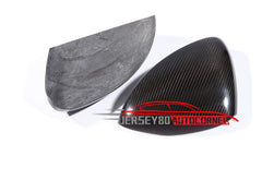 Real Carbon Fiber Mirror Covers Fit Porsche Panamera 2014-2016 LHD Add on Pair