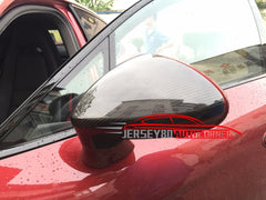 Real Carbon Fiber Mirror Covers Fit Porsche Panamera 2014-2016 LHD Add on Pair