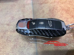 Real Carbon Fiber Remote Smart Key Shell Cover Case Holder Fit for For Porsche
