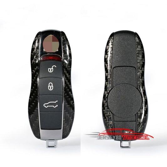 Real Carbon Fiber Remote Smart Key Shell Cover Case Holder Fit for For Porsche